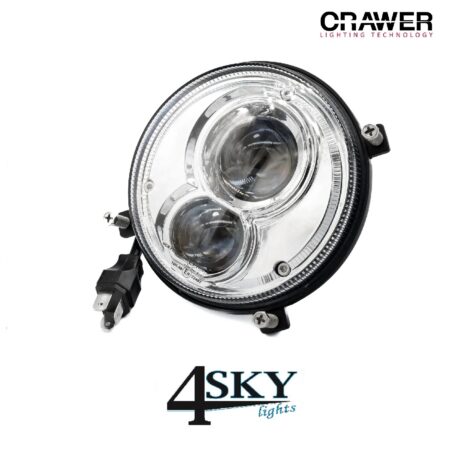 CRAWER ronde LED inbouw koplamp John Deere en MF ECE R112 R10 CR3023